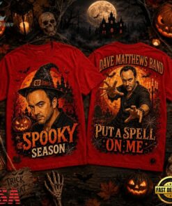 Dave Matthews Witch Hat Orange Moon Halloween Spooky Vibes 3D Shirt , Music Fans Shirt Dave Matthews Witch Hat Orange Moon Halloween Spooky Vibes 3D Shirt