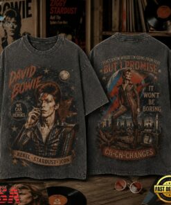 David Bowie, We Can Be Heroes, Rebel Stardust Icon 3D Shirt, Trending Music 3D Tee David Bowie WE Can BE Heroes Rebel Stardust Icon 3D Shirt
