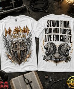 Def Leppard Christian Stand Firm Roar With Purpose 3D Shirt, Trending Music 3D Tee Def Leppard Christian Stand Firm Roar With Purpose 3D Shirt