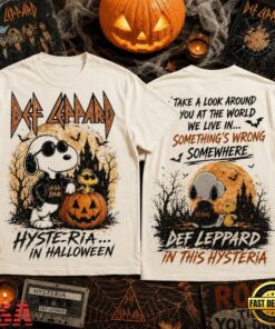 Def Leppard Snoopy Halloween Haunted Rock 3D Shirt, Trending Music 3D Tee Def Leppard Snoopy Halloween Haunted Rock 3D Shirt