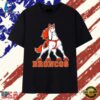 Denver Broncos Mascot Logo NFL Football T Shirt, Trendy 2D Print Shirt Denver Broncos Mascot Logo Nfl Football T Shirt