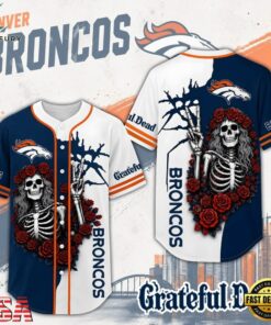 Denver Broncos NFL Game Day Grateful Dead Baseball Jersey Shirt, NFL Baseball Shirt Denver Broncos Nfl Game Day Grateful Dead Baseball Jersey Shirt