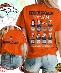 Denver Broncos NFL Jam Snoopy Peanuts Football Fan 3D Shirt, Sports Fans 3D Shirt Denver Broncos Nfl Jam Snoopy Peanuts Football Fan 3D Shirt