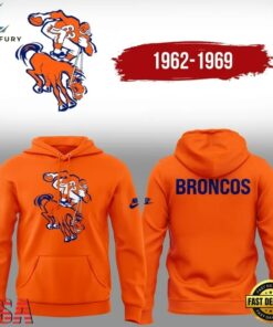 Denver Broncos Throwback 1962 Limited Edition Hoodie Shirt, Viral 3D Graphic Tee Denver Broncos Throwback 1962 Limited Edition Hoodie Shirt