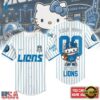 Detroit Lions NFL Kitty Game Day Custom Baseball Jersey Shirt , NFL Baseball Shirt Detroit Lions Nfl Kitty Game Day Custom Baseball Jersey Shirt
