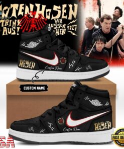Die Toten Hosen Trink Aus Wir Müssen Gehen Tour 2026 27 Black Air Jordan 1 Shoes , Music Shoes Die Toten Hosen Trink Aus Wir Mussen Gehen Tour 2026 27 Black Air Jordan 1 Shoes