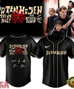 Die Toten Hosen Trink Aus Wir Müssen Gehen Tour 2026 27 Black Baseball Jersey , Music Artist Baseball Jersey Die Toten Hosen Trink Aus Wir Mussen Gehen Tour 2026 27 Black Baseball Jersey