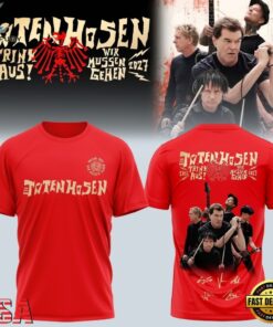 Die Toten Hosen Trink Aus Wir Müssen Gehen Tour 2026 27 Red T Shirt , Music Fans Shirt Die Toten Hosen Trink Aus Wir Mussen Gehen Tour 2026 27 Red T Shirt