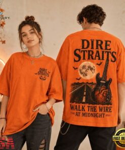 Dire Straits Walk The Wire At Midnight Halloween 3D Shirt, Trending Music 3D Tee Dire Straits Walk The Wire AT Midnight Halloween 3D Shirt