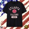 Distressed Atlanta Falcons 1966 National Football Conference logo T Shirt, Trendy 2D Print Shirt Distressed Atlanta Falcons 1966 National Football Conference Logo T Shirt