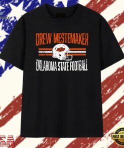 Distressed Drew Mestemaker Oklahoma State football T Shirt , Trendy 2D Print Shirt Distressed Drew Mestemaker Oklahoma State Football T Shirt
