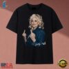 Dolly Parton Attitude Middle Finger Denim Vintage Graphic T Shirt, Music 2D Graphic Tee Dolly Parton Attitude Middle Finger Denim Vintage Graphic T Shirt