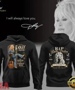 Dolly Parton Rest In Peace The Queen Of Country Music 1946 2026 Black Hoodie, Trending Music 3D Tee Dolly Parton Rest IN Peace The Queen OF Country Music 1946 2026 Black Hoodie