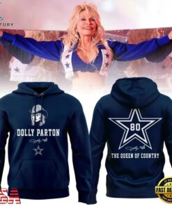 Dolly Parton The Queen of Country x Dallas Cowboys Hoodie, Trending Music 3D Tee Dolly Parton The Queen OF Country X Dallas Cowboys Hoodie