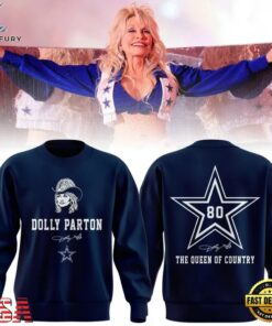 Dolly Parton The Queen of Country x Dallas Cowboys Sweatshirt, Trending Music 3D Tee Dolly Parton The Queen OF Country X Dallas Cowboys Sweatshirt