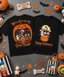Donald Duck Halloween Night Great Pumpkin T Shirt, Trending Music 3D Tee Donald Duck Halloween Night Great Pumpkin T Shirt