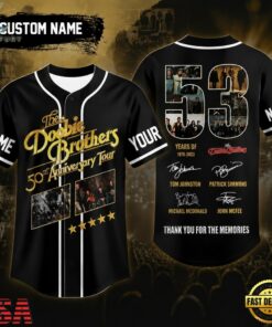 Doobie Brothers Band Anniversary Jersey , Music Artist Baseball Jersey Doobie Brothers Band Anniversary Jersey