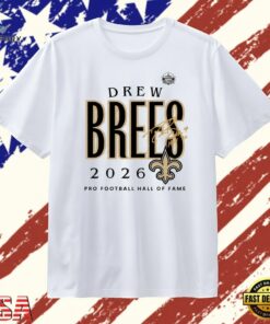 Drew Brees Saints Class of 2026 T Shirt , Trendy 2D Print Shirt Drew Brees Saints Class OF 2026 T Shirt