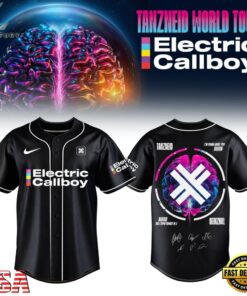 Electric Callboy Tanzneid World Tour 2026 Signature Baseball Jersey, Music Artist Baseball Jersey Electric Callboy Tanzneid World Tour 2026 Signature Baseball Jersey