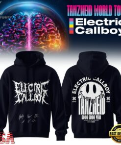 Electric Callboy Tanzneid World Tour 2026 Signature Black Hoodie, Trending Music 3D Tee Electric Callboy Tanzneid World Tour 2026 Signature Black Hoodie