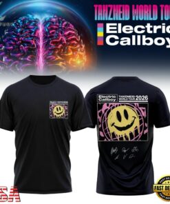 Electric Callboy Tanzneid World Tour 2026 Signature Special New T Shirt, Trending Music 3D Tee Electric Callboy Tanzneid World Tour 2026 Signature Special New T Shirt