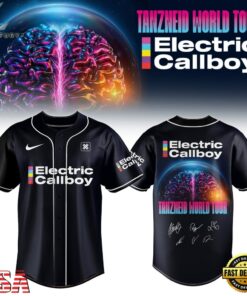Electric Callboy Tanzneid World Tour 2026 Signed Baseball Jersey, Music Artist Baseball Jersey Electric Callboy Tanzneid World Tour 2026 Signed Baseball Jersey