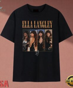 Ella Langley Photo Strip Country Singer Graphic T Shirt , Music 2D Graphic Tee Ella Langley Photo Strip Country Singer Graphic T Shirt