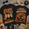 Elvis Presley Halloween Vintage Graphic Spooky Music Fan Shirt, Trending Music 3D Tee Elvis Presley Halloween Vintage Graphic Spooky Music Fan Shirt