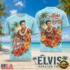 Elvis Presley Hawaiian Lei Retro Portrait 2026 3D Shirt , Trending Music 3D Tee Elvis Presley Hawaiian Lei Retro Portrait 2026 3D Shirt