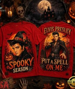 Elvis Presley Witch Hat And Vampire Cape Halloween 2026 3D Shirt , Music Fans Shirt Elvis Presley Witch Hat And Vampire Cape Halloween 2026 3D Shirt