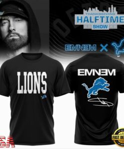 Eminem x Detroit Lions Signature Limited Edition 3D Shirt , Trending Music 3D Tee Eminem X Detroit Lions Signature Limited Edition 3D Shirt