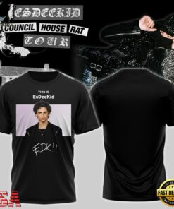 EsDeeKid Council House Rat Tour 2026 Graphic Signature T Shirt , Music Design T Shirt Esdeekid Council House Rat Tour 2026 Graphic Signature T Shirt