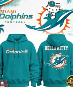 Exclusive Miami Dolphins x Hello Kitty 2026 Blue Hoodie , Music Design T Shirt Exclusive Miami Dolphins X Hello Kitty 2026 Blue Hoodie