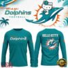 Exclusive Miami Dolphins x Hello Kitty 2026 Blue Long Sleeve Shirt , Music Design T Shirt Exclusive Miami Dolphins X Hello Kitty 2026 Blue Long Sleeve Shirt