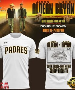 Exclusive Version San Diego Padres x Luke Bryan And Jason Aldean 2026 T Shirt, Trending Music 3D Tee Exclusive Version San Diego Padres X Luke Bryan And Jason Aldean 2026 T Shirt