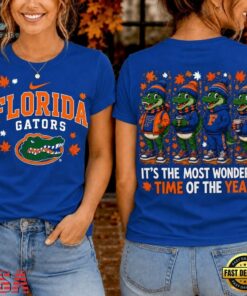 Florida Gators 2026 NCAA Autumn Festive Cheer T Shirt , NCAA 3D Graphic Tee Florida Gators 2026 Ncaa Autumn Festive Cheer T Shirt