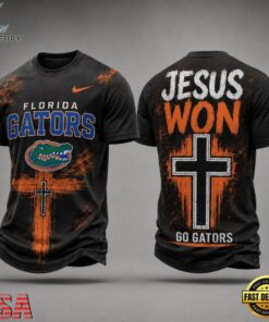 Florida Gators NCAA Jesus Won New Design 3D Shirt , NCAA 3D Graphic Tee Florida Gators Ncaa Jesus Won New Design 3D Shirt