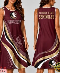 Florida State Seminoles NCAA Team Pride Women's Sleeveless Dress, NCAA Women Summer Dress Florida State Seminoles Ncaa Team Pride Women S Sleeveless Dress