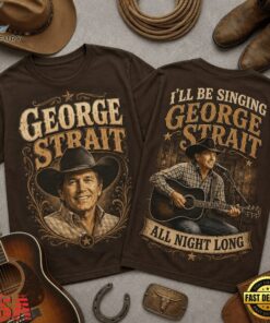 George Strait All Night Long 3D Graphic Shirt , Trending Music 3D Tee George Strait All Night Long 3D Graphic Shirt