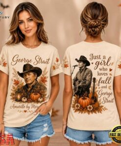 George Strait Autumn Pumpkin Portrait Unisex 3D Shirt , Music Design T Shirt George Strait Autumn Pumpkin Portrait Unisex 3D Shirt