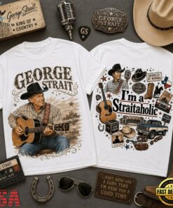 George Strait Country Legend Retro 3D Shirt , Music Fans Shirt George Strait Country Legend Retro 3D Shirt