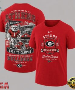 Georgia Bulldogs 2026 NCAA Back To Campus 3D Shirt , NCAA 3D Graphic Tee Georgia Bulldogs 2026 Ncaa Back TO Campus 3D Shirt