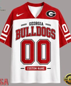 Georgia Bulldogs NCAA College Team Pride Personalized Football jersey, NCAA Team Football Jersey Georgia Bulldogs Ncaa College Team Pride Personalized Football Jersey