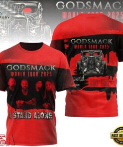 Godsmack World Tour 2025 Limited Edition 3D T Shirt , Music Fans Shirt Godsmack World Tour 2025 Limited Edition 3D T Shirt
