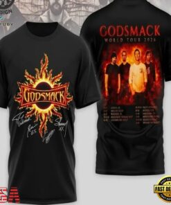 Godsmack World Tour 2026 AOP 3D T Shirt , Music Fans Shirt Godsmack World Tour 2026 Aop 3D T Shirt