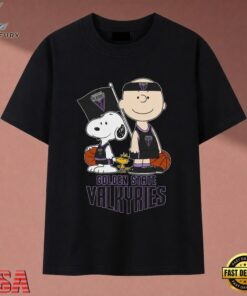 Golden State Valkyries Charlie Brown & Snoopy WNBA T Shirt , Music 2D Graphic Tee Golden State Valkyries Charlie Brown Snoopy Wnba T Shirt