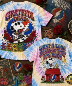 Grateful Dead x Snoopy What a Long Strange Trip 3D Shirt , Music Fans Shirt Grateful Dead X Snoopy What A Long Strange Trip 3D Shirt