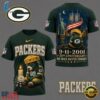 Green Bay Packers NFL 9 11 25th Anniversary Never Forget Memorial 3D T Shirt, Sports Fans 3D Shirt Green Bay Packers Nfl 9 11 25th Anniversary Never Forget Memorial 3D T Shirt