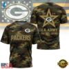 Green Bay Packers NFL Veterans US Army Camo New Design 3D Shirt , Sports Fans 3D Shirt Green Bay Packers Nfl Veterans US Army Camo New Design 3D Shirt