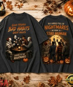 Guinness Good Friends Bad Habits Classic Horror Halloween T Shirt, Trending Music 3D Tee Guinness Good Friends Bad Habits Classic Horror Halloween T Shirt